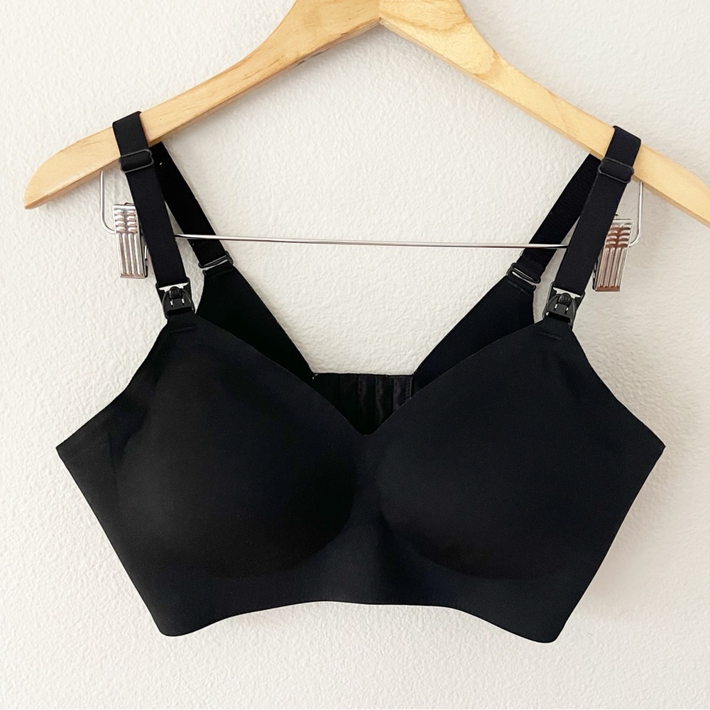 Momcozy Black Nursing Bra Size XL